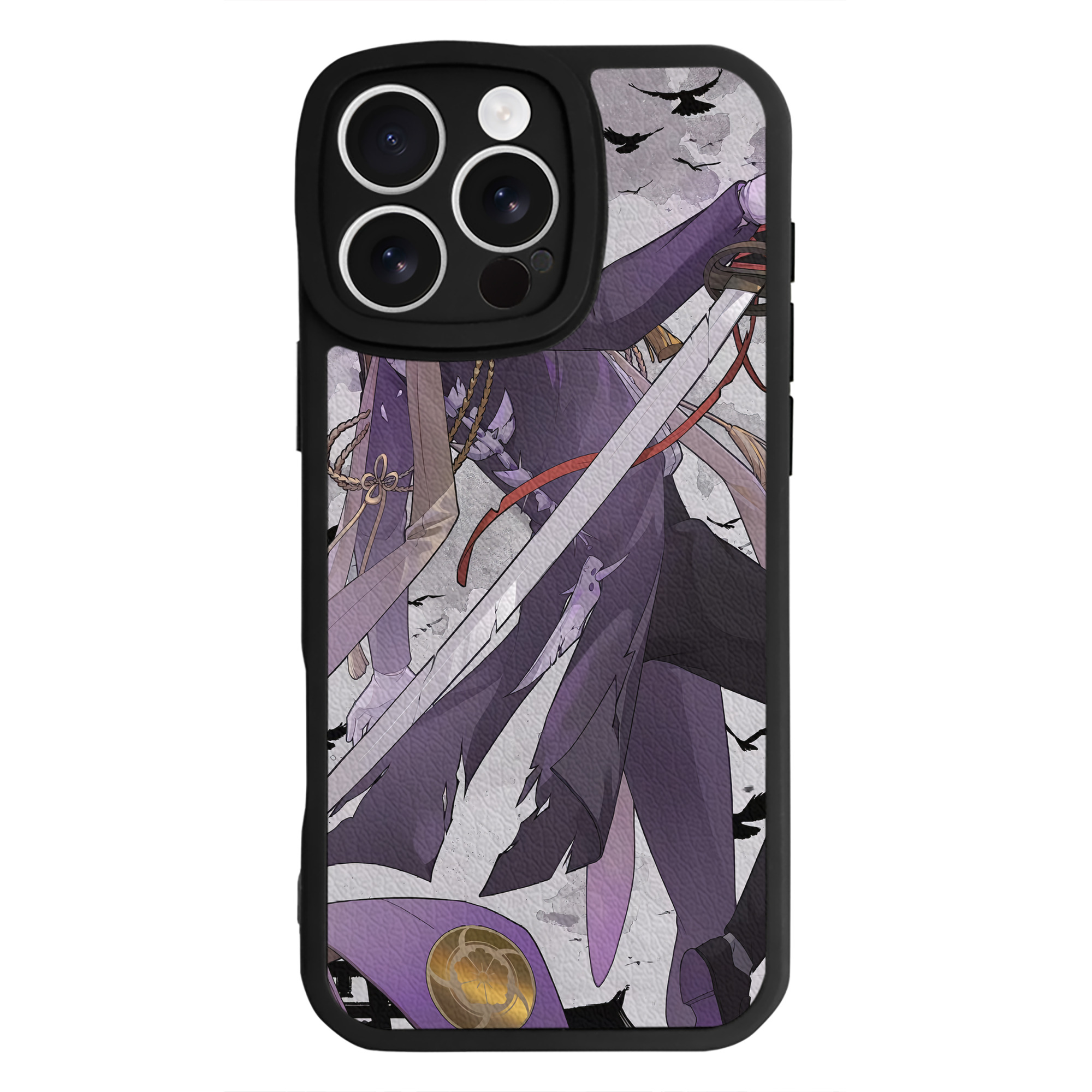 （画像用） 刀剣乱舞 Touken Ranbu 【iPhone 16シリーズ対応】シリコンスマホケース（レザー調） 材質：シリコン